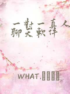 一对一真人视频聊天软件