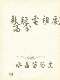 悬疑电视剧推荐 高分