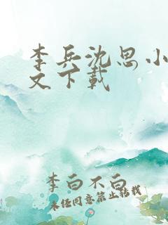 李兵沈思小说全文下载