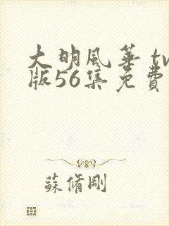 大明风华 tv版56集免费观看