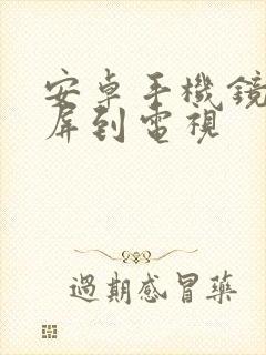 安卓手机镜像投屏到电视