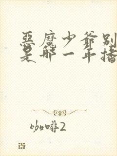 恶魔少爷别吻我是哪一年播出的