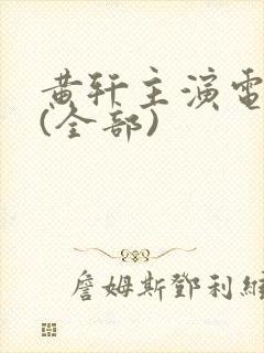 黄轩主演电视剧(全部)