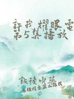 许我耀眼电视剧第5集播放