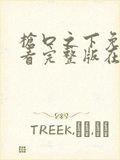 枪口之下免费观看完整版在线全集