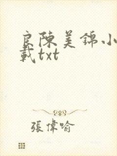 良陈美锦小说下载txt