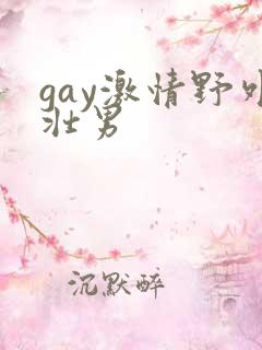 gay激情野外壮男