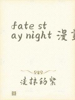 fate stay night 漫画