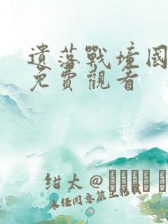 遗落战境国语版免费观看