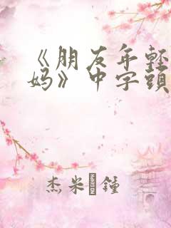 《朋友年轻的妈妈》中字头歌词是什