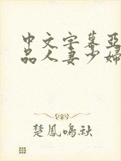 中文字幕亚洲精品人妻少妇