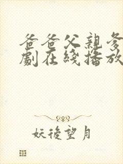 爸爸父亲爹电视剧在线播放