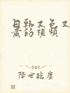 日韩又色又爽又黄的视频