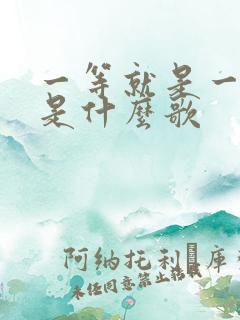 一等就是一年多是什么歌