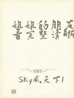 姐姐的朋友在线看完整清晰版电影