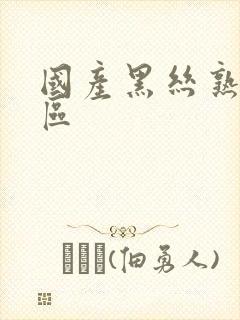 国产黑丝熟女一区