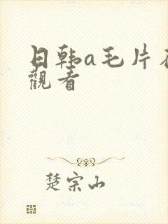 日韩a毛片在线观看