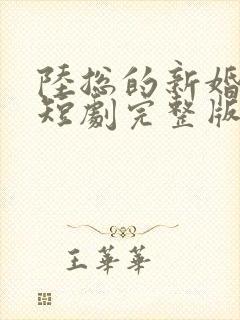 陆总的新婚哑妻短剧完整版