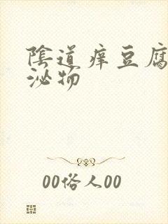 阴道痒豆腐渣分泌物