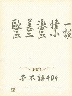 欧美激情一区二区三区小说