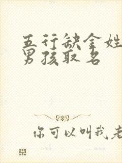 五行缺金姓陈的男孩取名