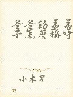 爸爸的弟弟的妻子怎么称呼