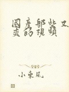 国产那些又色又爽的视频