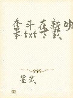 奋斗在新明朝全本txt下载