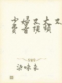 少妇又大又爽免费看视频