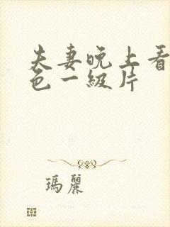 夫妻晚上看的黄色一级片