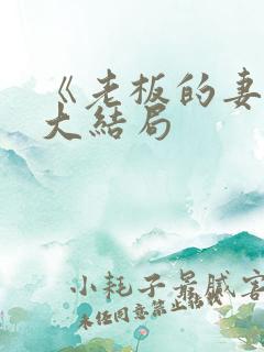 《老板的妻子》大结局