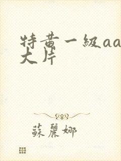 特黄一级aa级大片