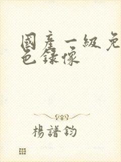 国产一级免费黄色录像