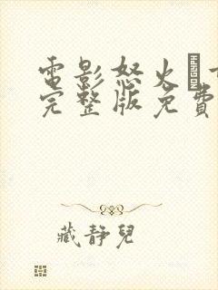 电影怒火·重案完整版免费