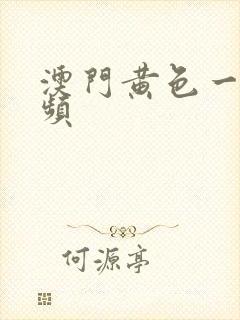 澳门黄色一级视频