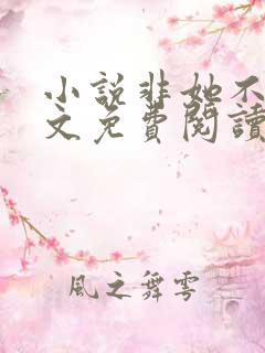 小说非她不可全文免费阅读