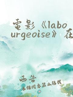 电影《labourgeoise》在线观看