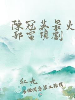 陈冠英最火的5部电视剧