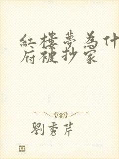 红楼梦为什么贾府被抄家