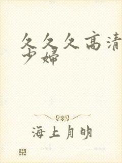 久久久高清喷水少妇