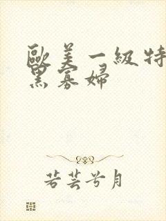 欧美一级特a黄黑寡妇