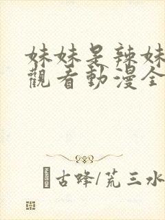 妹妹是辣妹免费观看动漫全集