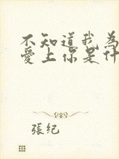 不知道我为什么爱上你是什么歌