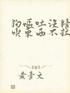 狗呕吐没精神不吃东西不拉稀