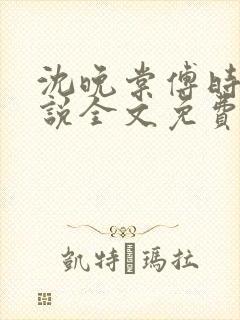 沈晚棠傅时川小说全文免费阅读