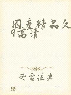 国产精品久久99高清