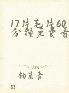 17片毛片60分钟免费看网站