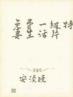 免费一级特黄夫妻生活片