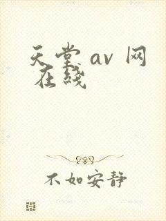 天堂 av 网 在线