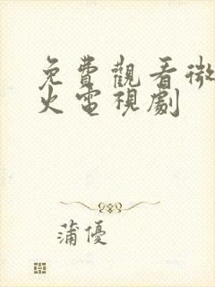 免费观看微暗之火电视剧